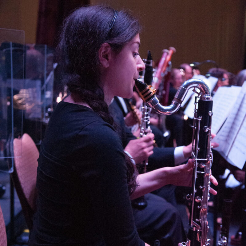 Members of the California Symphony rehearsing