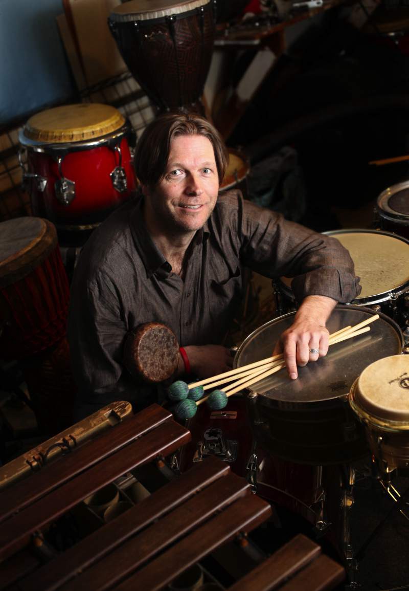 Percussionist Allen Biggs