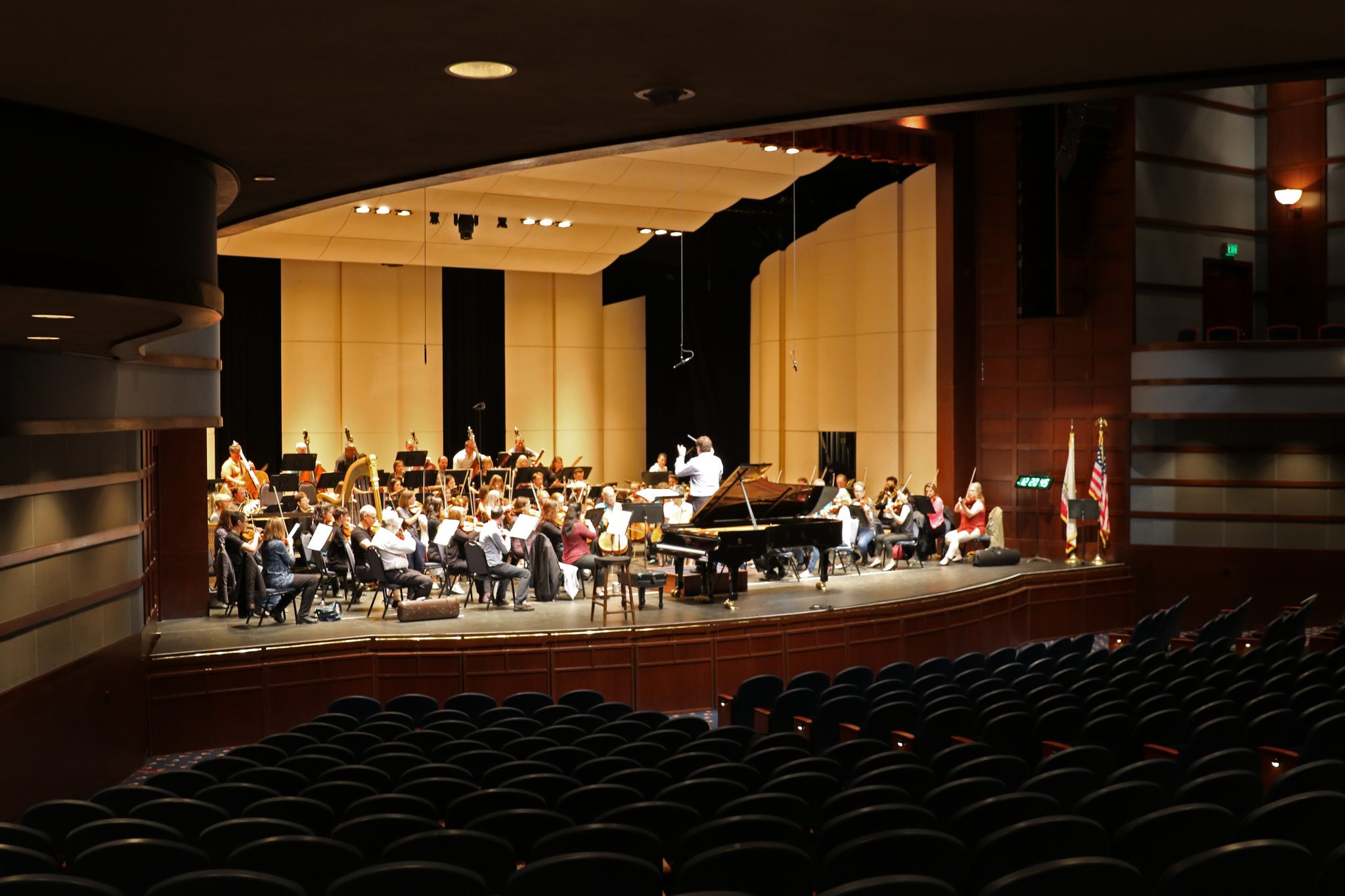 The California Symphony rehearses at the Lesher Center