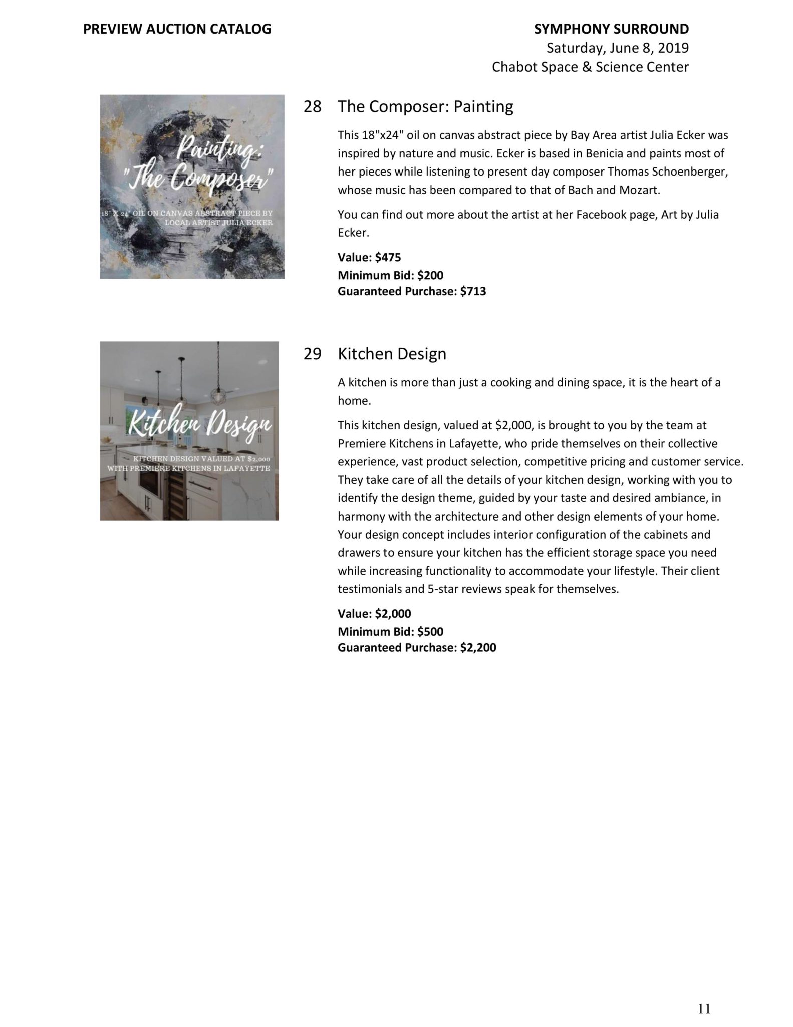 Auction Catalog Page 11