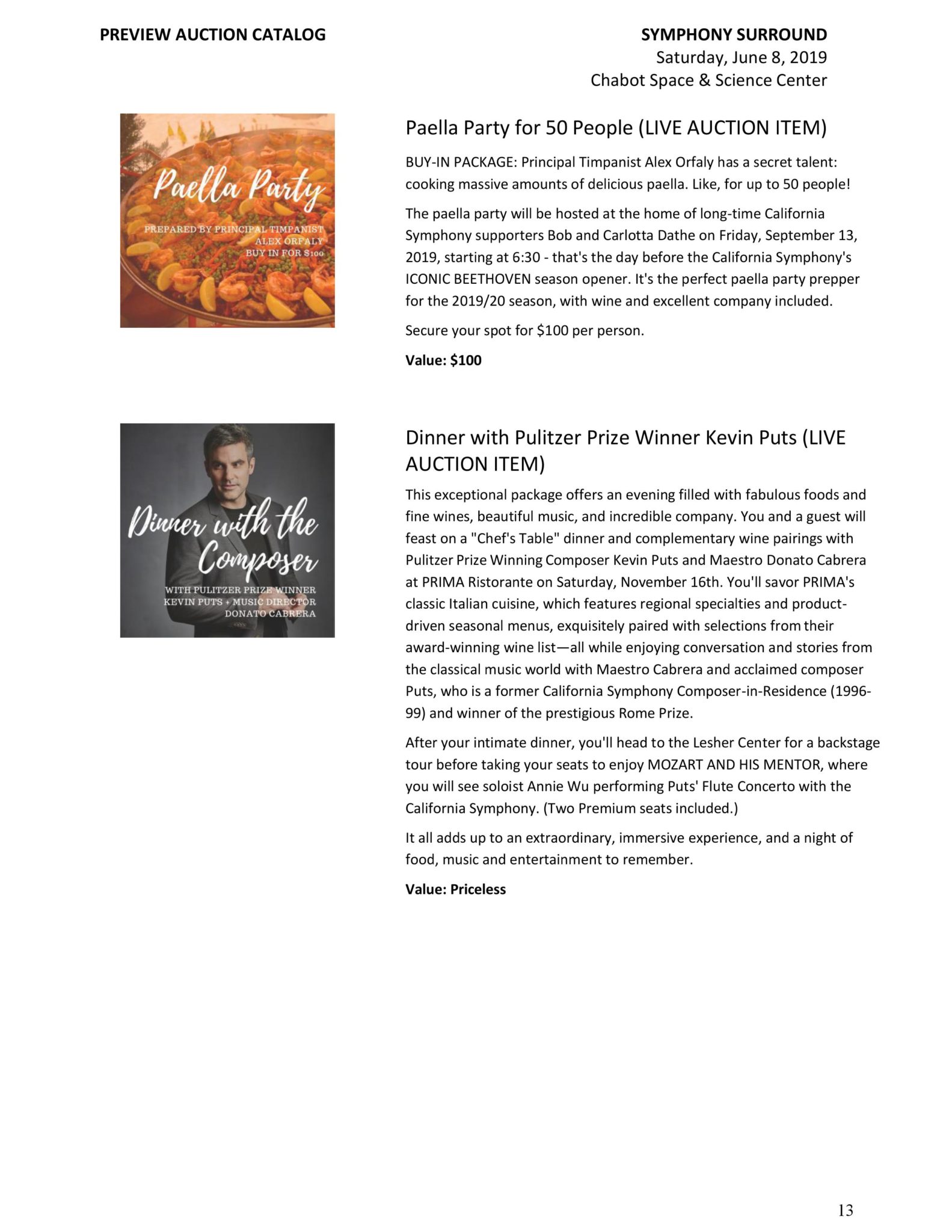 Auction Catalog Page 13